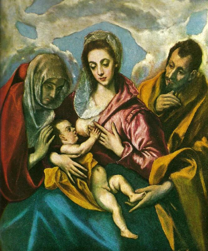 El Greco virgin with santa ines and santa tecla Sweden oil painting art